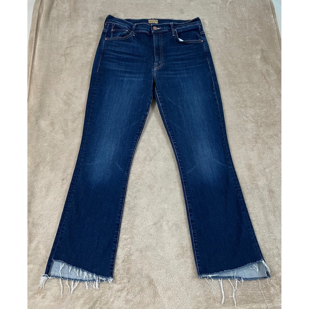 Mother The Insider Crop Step Fray Pants Women's 26" Inseam 31(30) stretch GOOD